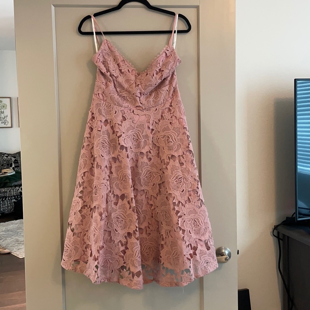 Lulu’s Pink Lace Dress